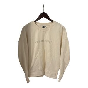 Adidas Wanderlust Cream Colored Sweatshirt, Women’s Size Medium